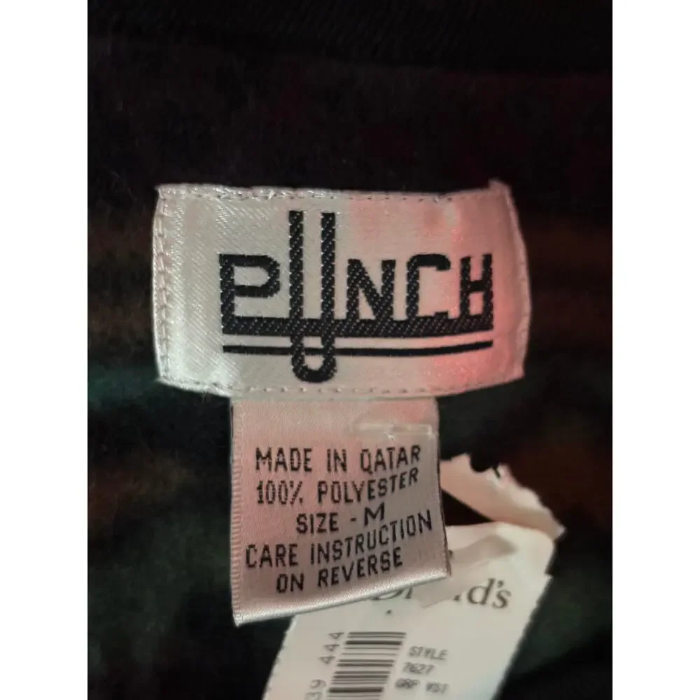 Punch Aztec Fleece Vest Mens‎ M Southwestern Zip Front 100% Polyester NWT